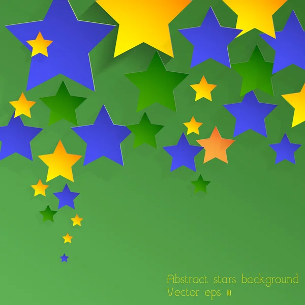 Abstract stars background in Brazil theme — Stock Vector