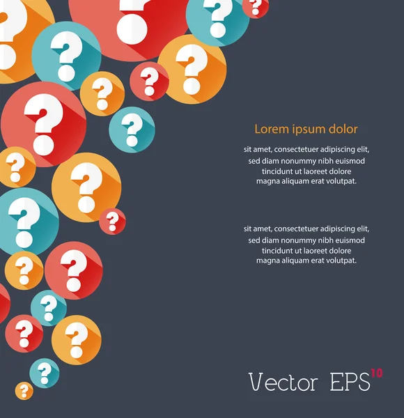 Rastgele renkli düz soru işaretleri arka plan