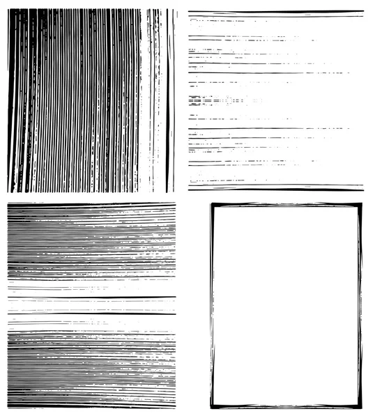 Набор текстур и фонов полосатого гранжа — стоковый вектор