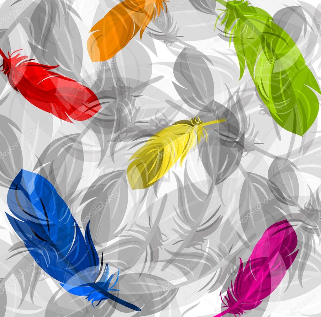 Abstract feathers background