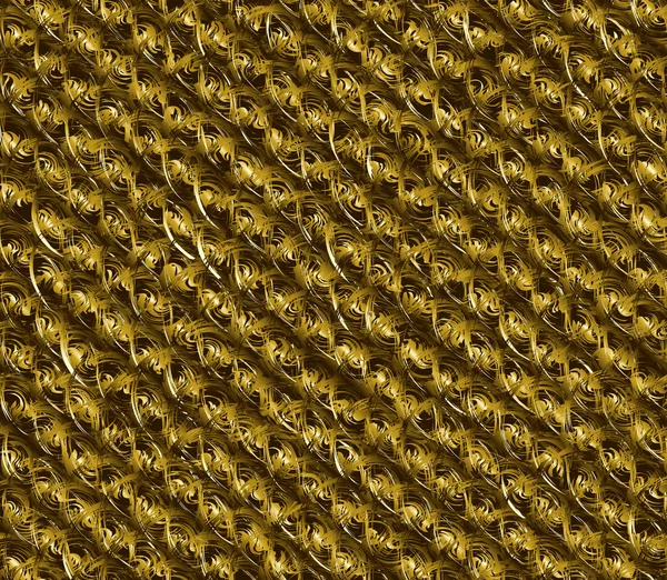 Goldenes Vlies, Wolle, Wellen abstraktes Hintergrunddesign — Stockvektor