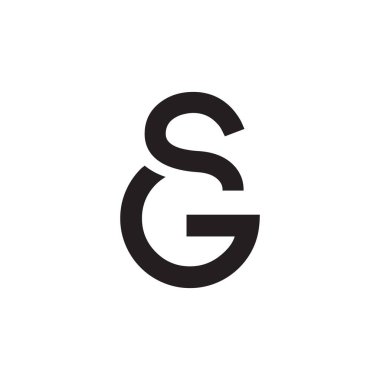 SG veya GS logosu ve simge tasarımları, harf, monogram logosu