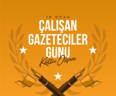 10 Ocak Alan gazeteciler gn. Çeviri: 10 Ocak Gazeteciler Günü.