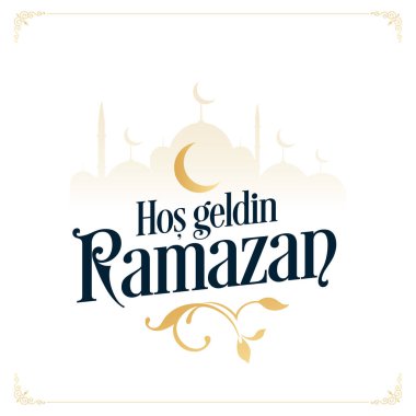 Hos geldin ya sehri Ramazan logo calismalari. Çeviri: Ramazan logo çalışmalarına hoş geldiniz.