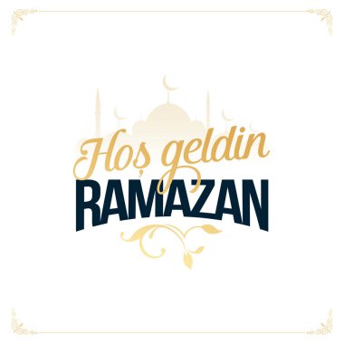 Hos geldin ya sehri Ramazan logo calismalari. Çeviri: Ramazan logo çalışmalarına hoş geldiniz.
