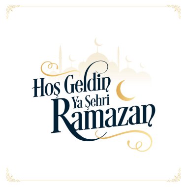 Hos geldin ya sehri Ramazan logo calismalari. Çeviri: Ramazan logo çalışmalarına hoş geldiniz.