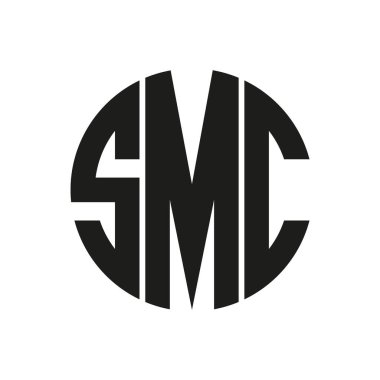 SMC harf logo tasarımı, amblem, monogram
