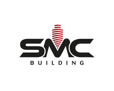 SMC harf logo tasarımı, amblem, monogram