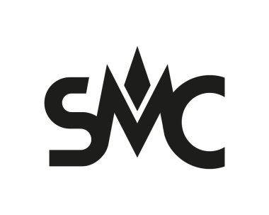 SMC harf logo tasarımı, amblem, monogram