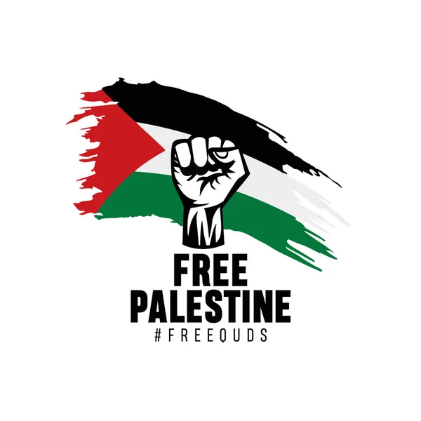Свободная Палестина Векторная Иллюстрация Свободных Кудов — стоковый вектор