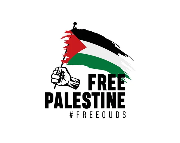 Свободная Палестина Векторная Иллюстрация Свободных Кудов — стоковый вектор