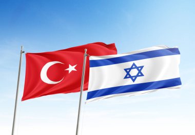 Türkiye ve İsrail bayrakları şafakta dalgalanıyor