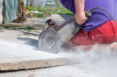 Kesme açısı öğütücüler beton levha