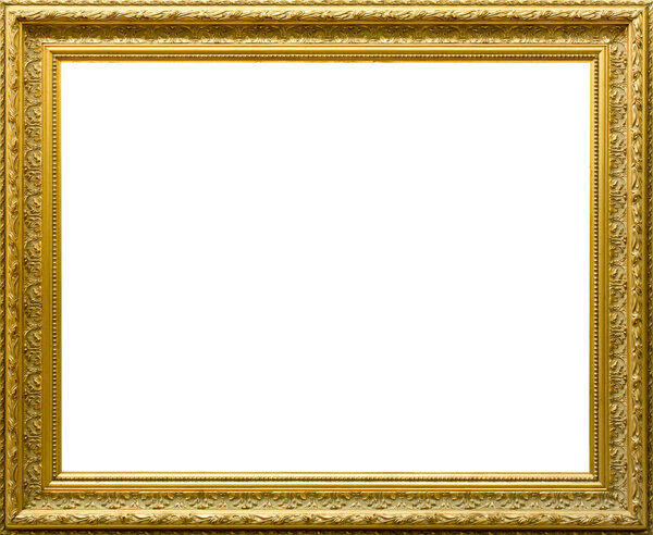 Beautiful golden frame for paintings and photos