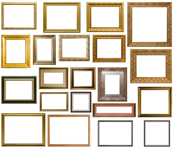 Mooie gouden frame voor schilderijen en foto 's — Stockfoto