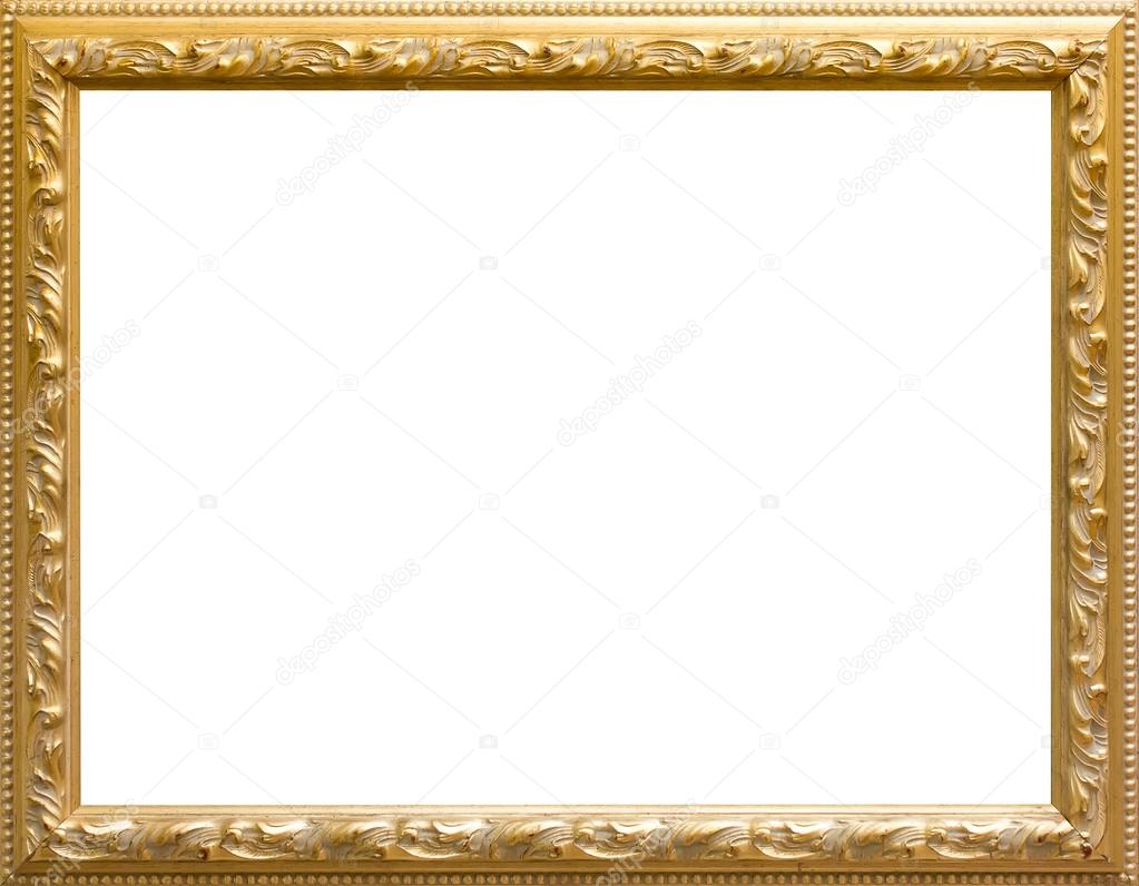 Download - Beautiful golden frame for paintings and photos - Stock Image. 