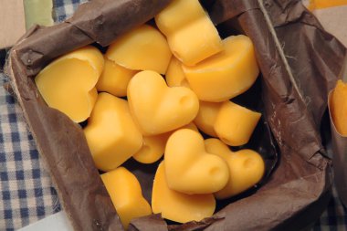 kalp şeklinde el yapımı Sabun