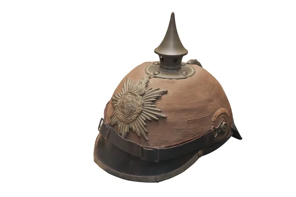 Pickelhaube - helmet with a lance — Stock Photo, Image