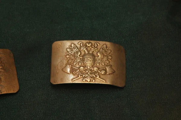 The belt buckle of the Russian Imperial Army — Stock Photo, Image