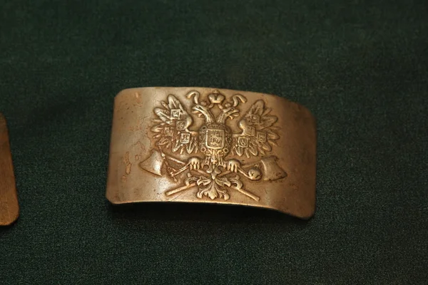The belt buckle of the Russian Imperial Army — Stock Photo, Image