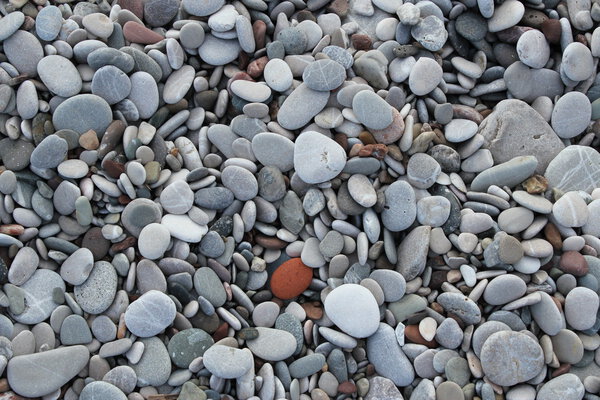 Abstract background with pebbles - round sea stones