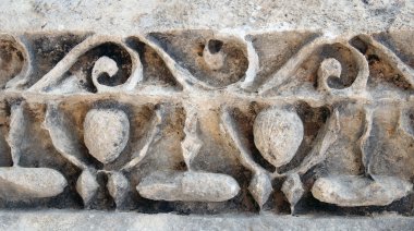 Kesik kaya mezarları Myra, Demre, Türkiye, sahne