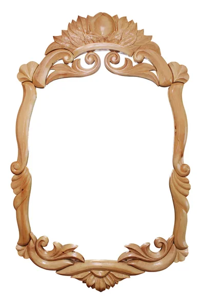 Gesneden houten oude frame — Stockfoto
