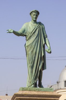 Odessa, Ukrayna 'daki Duke de Richelieu Anıtı.