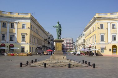  Odessa, Ukrayna 'daki Duke de Richelieu Anıtı.