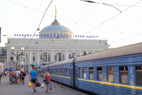 Odessa, Ukraine - July 26, 2015: Odessa Train Station. Odessa is — Stock Photo, Image