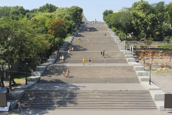 Odessa, Ukrayna - 26 Temmuz 2015: O Potemkin adımda görünümünü
