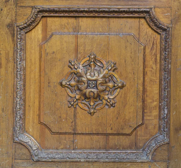 Elements of old wooden door — Stok fotoğraf