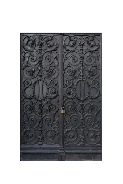 Alte hölzerne Tür in den Straßen von Lwiw — Stockfoto