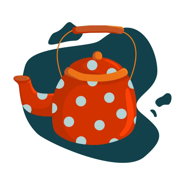 传统茶壶与豌豆 茶壶与咖啡 热饮料 — 图库照片