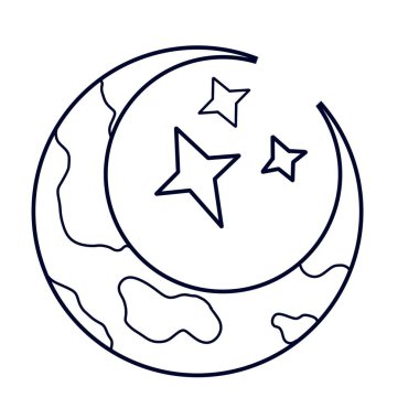 Uzay çizimi. Uzay elementleri Çocuk çizimleri. Çocuklar için çizimler. Çizim illüstrasyonu