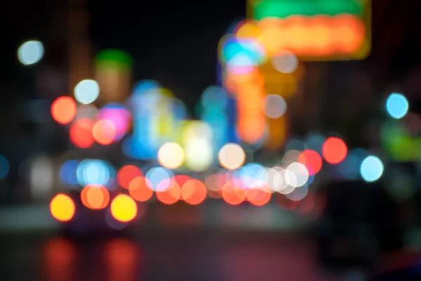 Street lights at Bangkok's Chinatown , blurred background — Stock Photo, Image