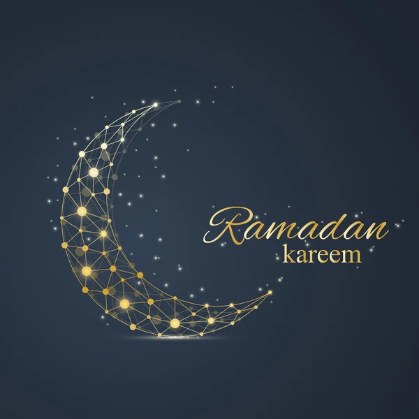 Ramadán saludos fondo. Diseño de soluciones de oro de lujo. Ilustración vectorial — Archivo Imágenes Vectoriales