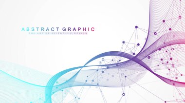 Bilimsel vektör çizimi genetik mühendisliği ve gen manipülasyonu kavramı. DNA sarmalları, DNA iplikleri, molekül veya atom, nöronlar. Bilim ya da tıp geçmişi için soyut bir yapı. CRISPR CAS9.