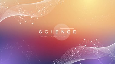 Bilimsel vektör çizimi genetik mühendisliği ve gen manipülasyonu kavramı. DNA sarmalları, DNA iplikleri, molekül veya atom, nöronlar. Bilim ya da tıp geçmişi için soyut bir yapı. CRISPR CAS9.