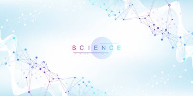 Bilimsel vektör çizimi genetik mühendisliği ve gen manipülasyonu kavramı. DNA sarmalları, DNA iplikleri, molekül veya atom, nöronlar. Bilim ya da tıp geçmişi için soyut bir yapı. CRISPR CAS9.