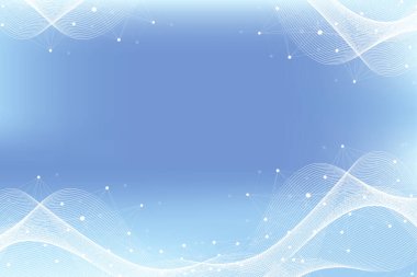 Noktalar ve çizgiler birleştirilmiş teknoloji soyut arka planı. Büyük veri görselleştirmesi. Yapay Zeka ve Makine Öğrenme Konsepti. Analitik ağlar. Dalga akışı, sibernetik çizimler.