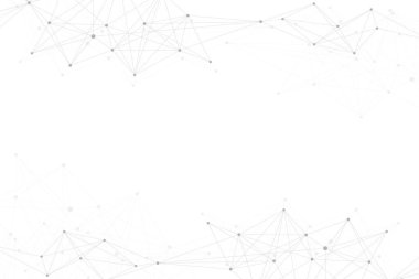 Geometrik grafik arkaplan molekülü ve iletişim. Bileşikli büyük veri kompleksi. Perspektif arka plan. Minimum dizi Büyük veri. Dijital veri görselleştirme. Bilimsel illüstrasyon.