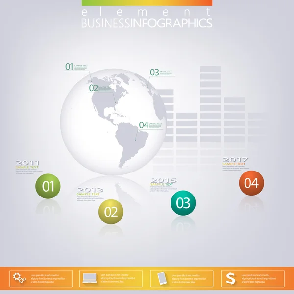 Σύγχρονη 3d infographic πρότυπο. Μπορεί να χρησιμοποιηθεί για τη ροή εργασίας διάταξη, διάγραμμα, διάγραμμα, αριθμός επιλογές, κατασκευή ιστοσελίδων — Διανυσματικό Αρχείο
