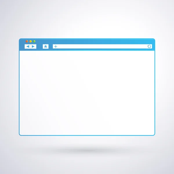 Modèle de fenêtre de navigateur ouvert sur fond clair pour votre conception et votre texte — Image vectorielle