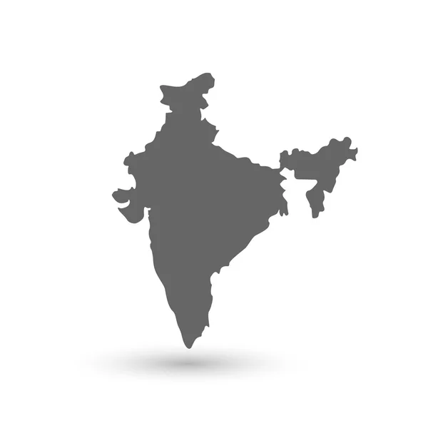 Indien karta bakgrund vektor illustration — Stock vektor