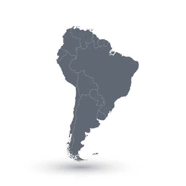 South America map  background . Modern Vector illustration — Stock Vector