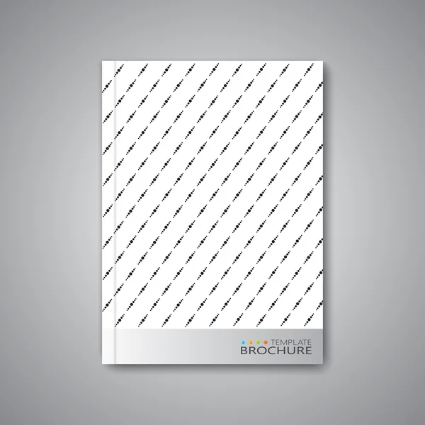 Diseño moderno de plantilla abstracta para folleto, revista, volante, folleto, portada o informe en tamaño A4 para su diseño y su texto. Ilustración vectorial — Vector de stock