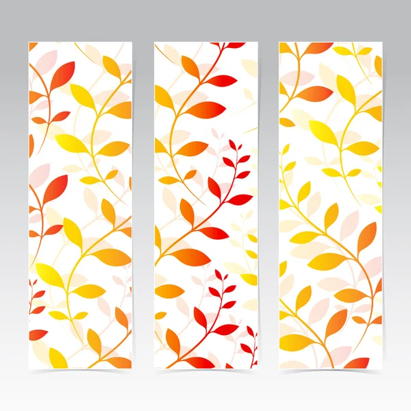 Цветные вертикальные наборы цветочных баннеров. Современная векторная иллюстрация — стоковый вектор