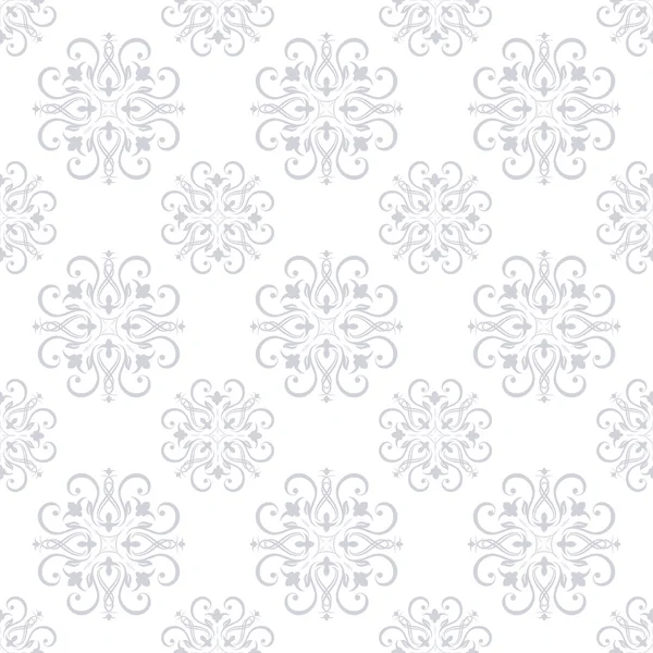 Seamless Texture wallpapers in the style of Baroque . Background of gray and white color . Can be used for backgrounds and page fill web design — Stock Vector