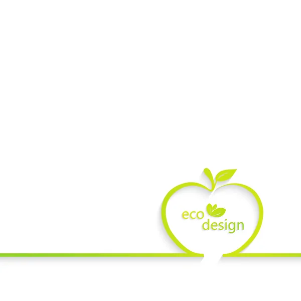 Fundo com contorno de maçã. Pode ser usado para fundos e página de preenchimento web design — Vetor de Stock